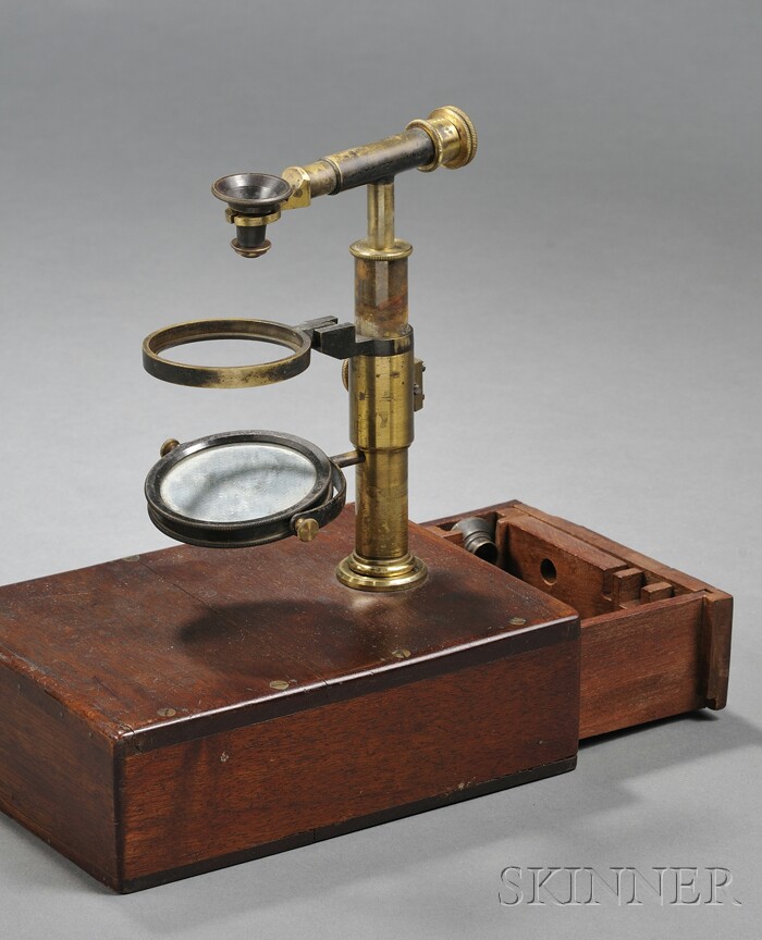 Appraisal: Raspail-type Naturalist Microscope probably France second quarter th century the