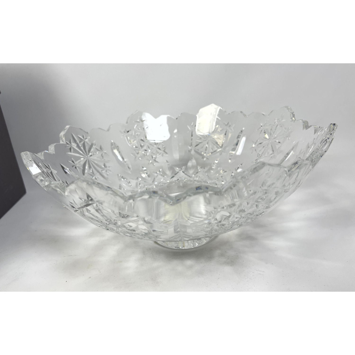 Appraisal: Numbered Waterford Crystal Center Bowl Dimensions H inches W inches