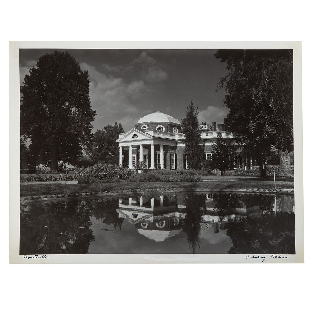 Appraisal: A Aubrey Bodine Monticello American - Gelatin silver print signed