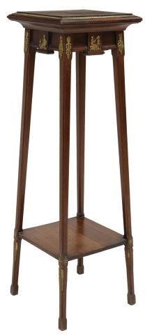 Appraisal: French Louis XVI style mahogany plant stand late th early