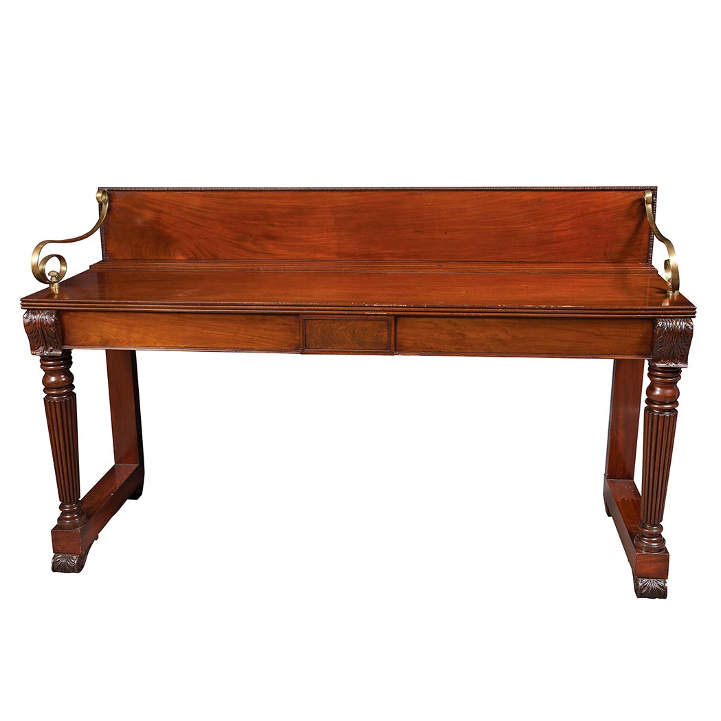 Appraisal: George IV Mahogany Serving Table Second quarter of the th