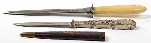 Appraisal: Knives from the th Century Lot of Two One sterling