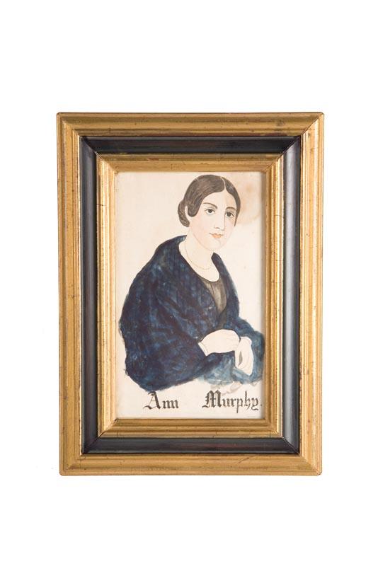 Appraisal: PORTRAIT OF ANN MURPHY ATTRIBUTED TO CHARLES SHOETTEL NEW YORK