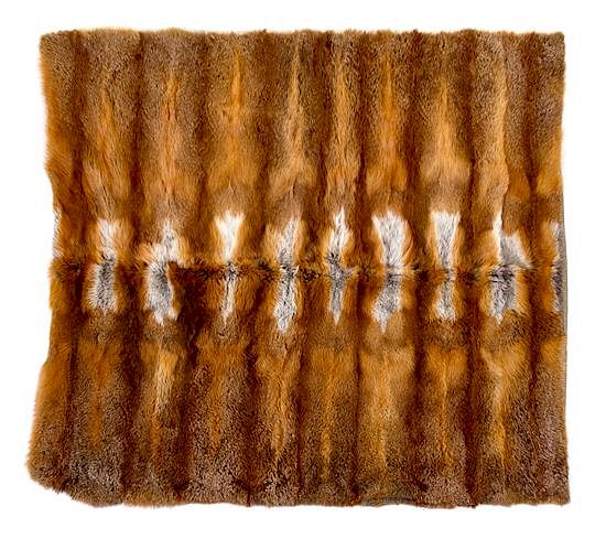 Appraisal: A Coyote Fur Throw x inches A Coyote Fur Throw