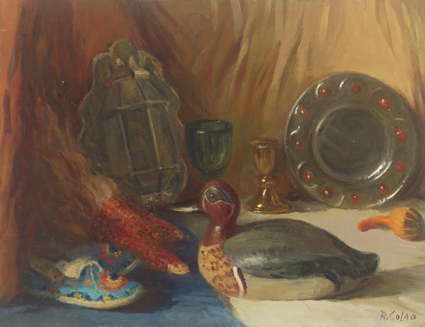 Appraisal: RUDOLPH COLAO AMERICAN - x x x Three still life