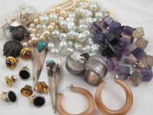 Appraisal: A large quantity of costume jewellery comprising necklaces earrings pendant