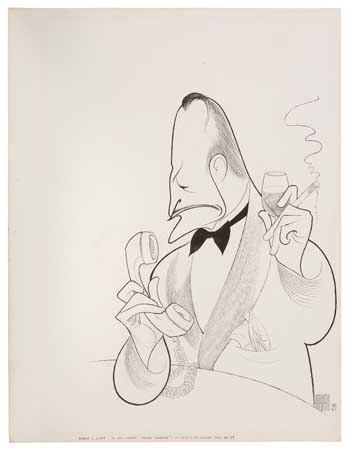 Appraisal: AL HIRSCHFELD George C Scott in Present Laughter Pen and