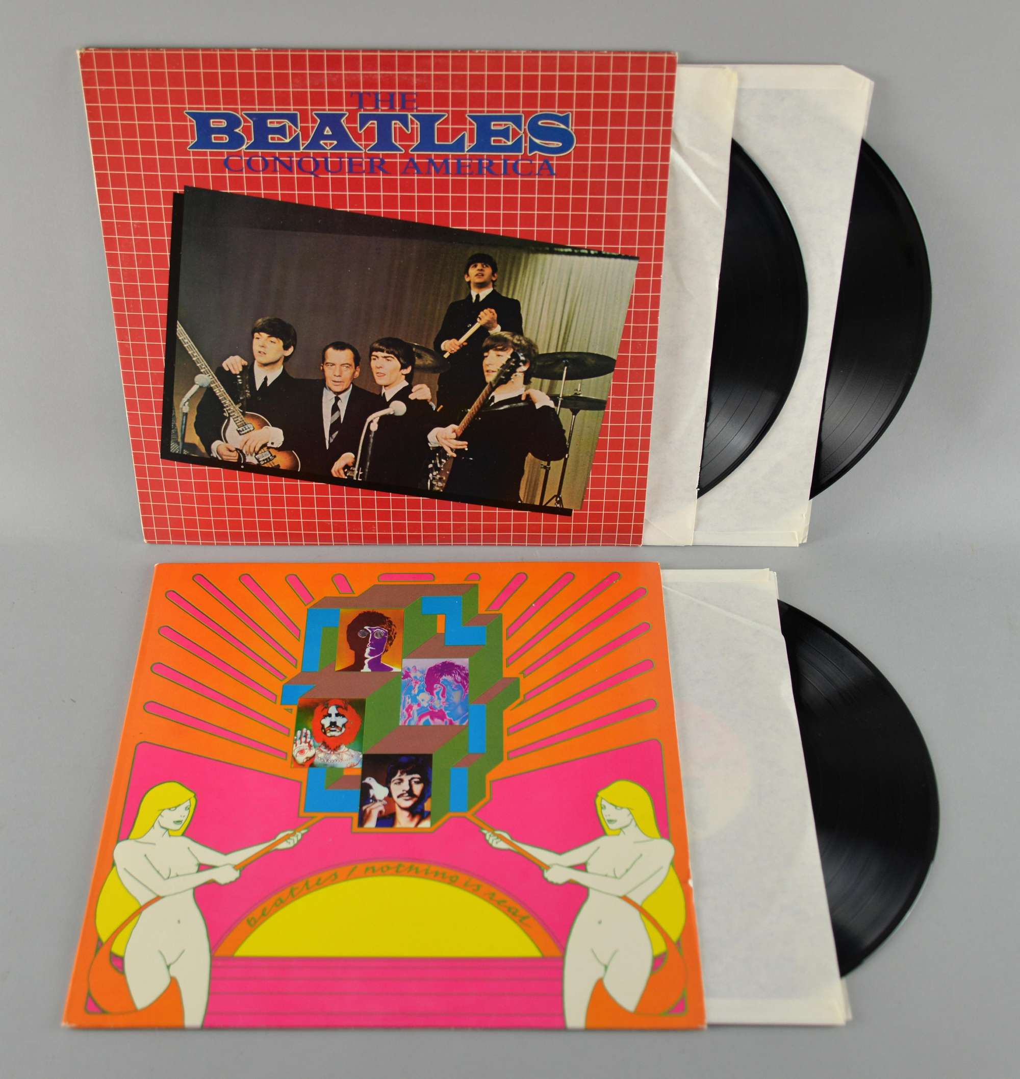 Appraisal: The Beatles a pair of rare Fan Club inch LPs