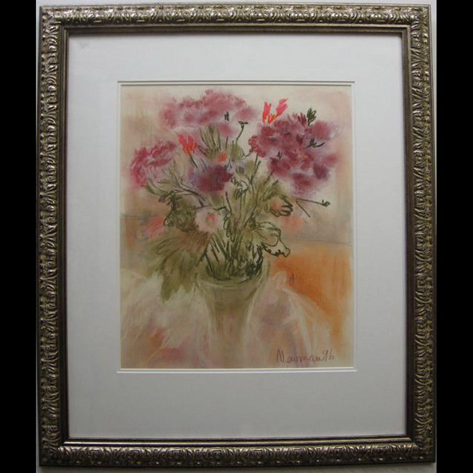 Appraisal: FLOWERS THAT DANCE JOHN BEATTY NEWMAN - CANADIAN PASTEL SIGNED