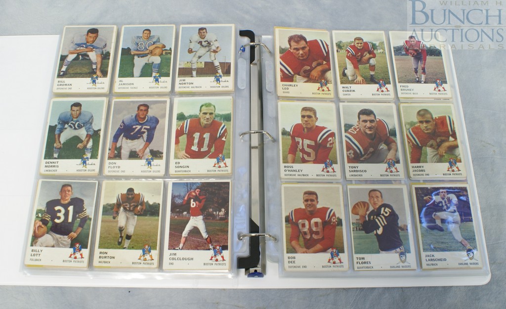 Appraisal: Album of football trading cards Fleer including John Unitas Raymond