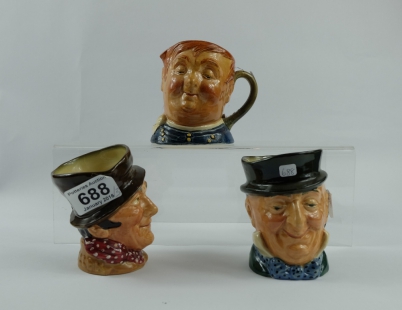 Appraisal: Royal Doulton intermediate character jugs Sam Weller Fat Boy and