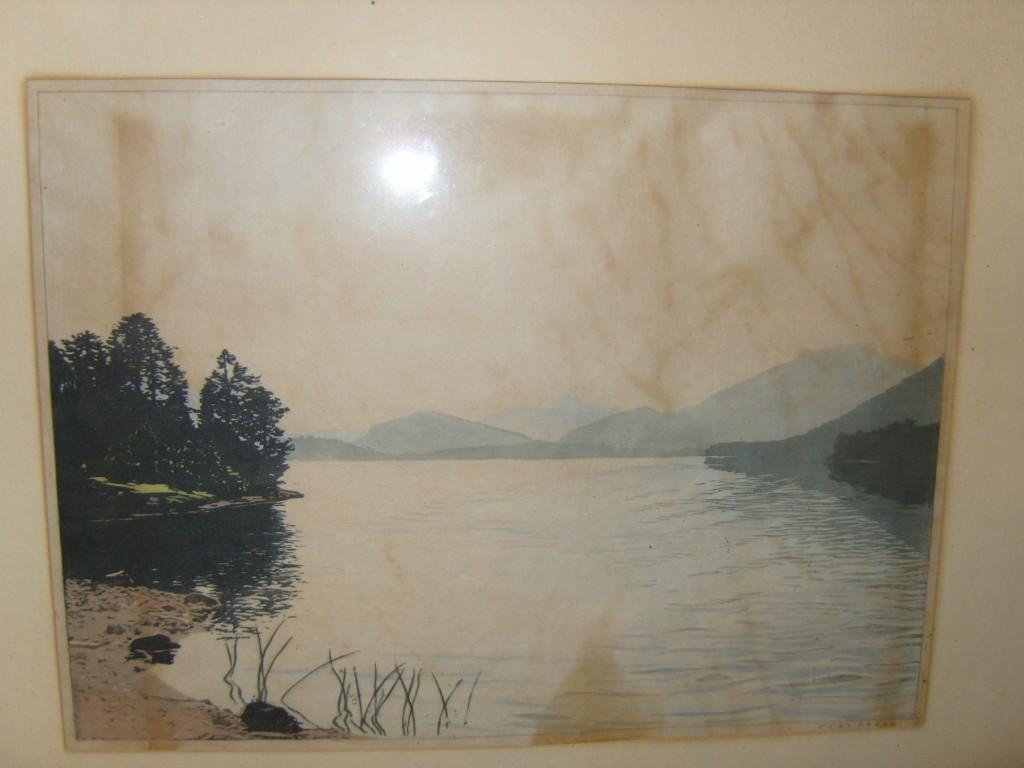 Appraisal: An early th century coloured etching by Hans Frank showing