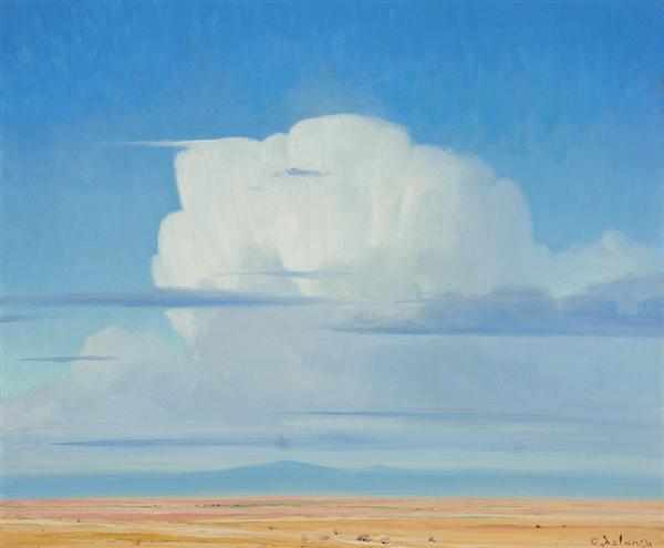 Appraisal: GERARD CURTIS DELANO American - White Clouds oil on canvas