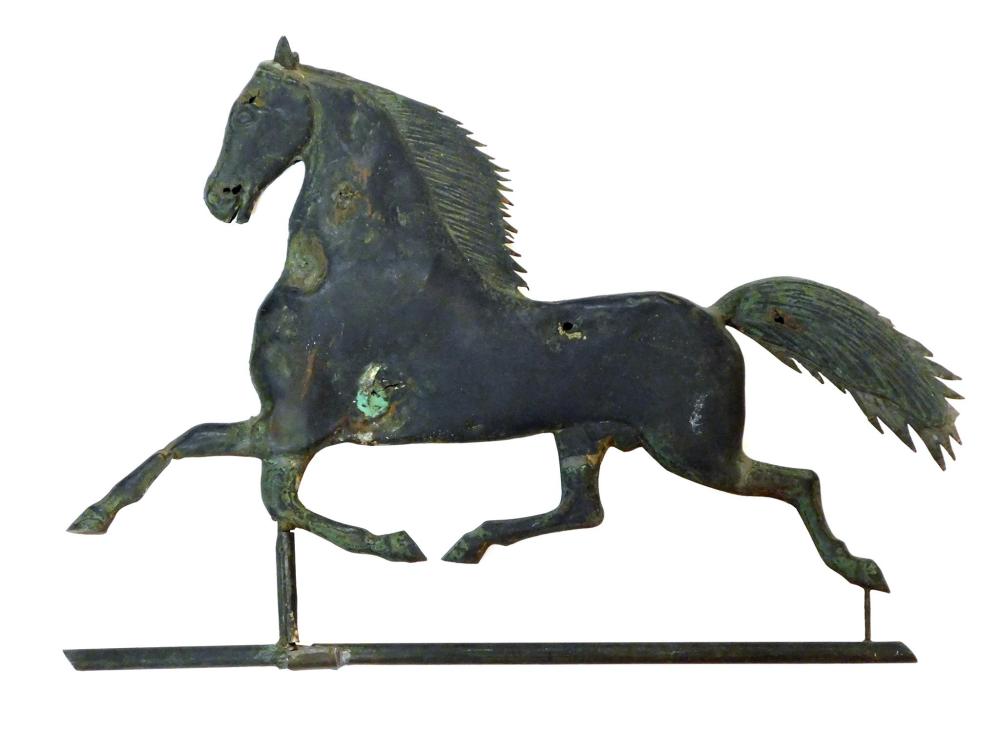 Appraisal: Running horse weathervane American th C in the manner of