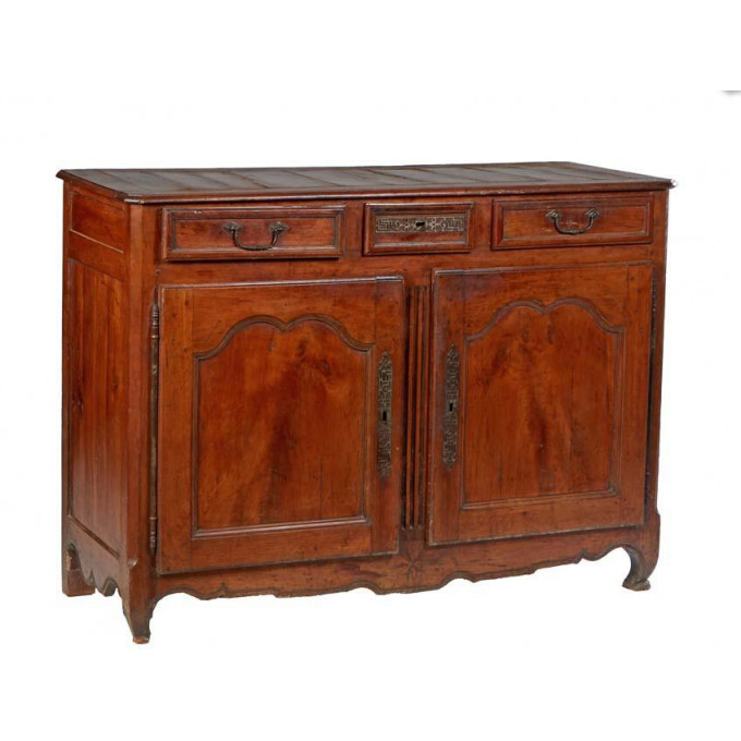 Appraisal: French Provincial Carved Cherry Louis XV Style Sideboard th c