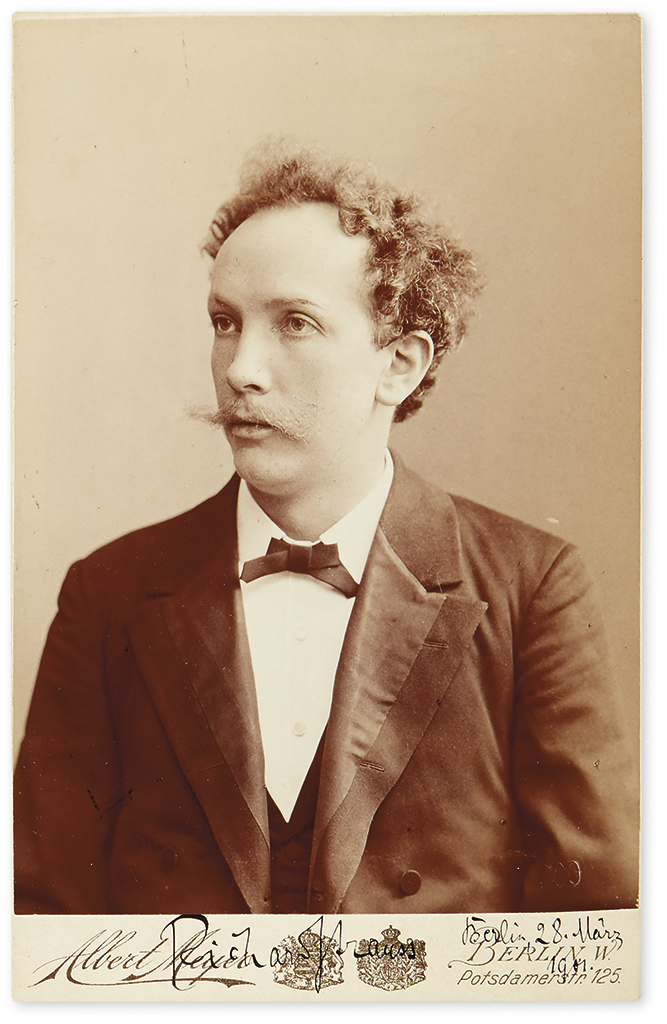 Appraisal: STRAUSS RICHARD Photograph dated and Signed cabinet card -length portrait