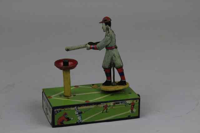 Appraisal: HOME RUN KING TOY Selrite lithographed tin key wind activates