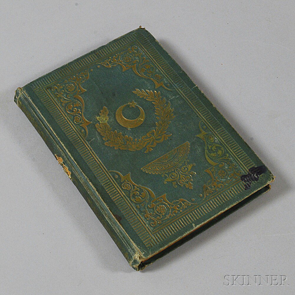 Appraisal: Hardcover Ottoman Turkish Household Cookbook c titled Ev Kadini by