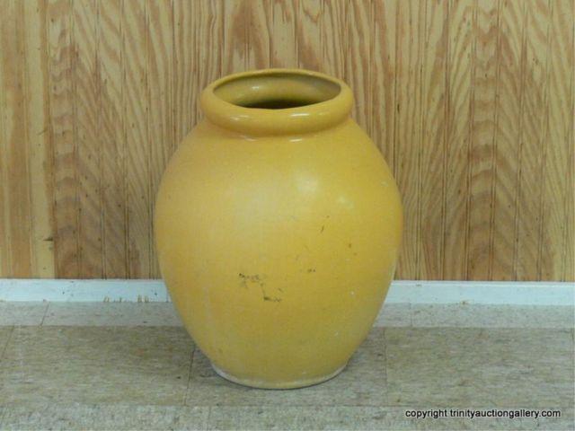 Appraisal: Large Vintage Crock Pottery Floor Vase - hand turned pottery