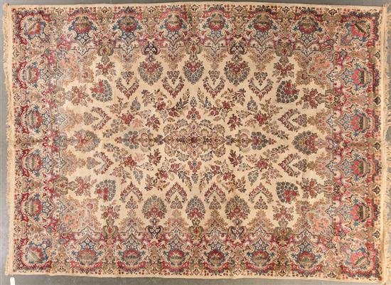 Appraisal: Semi-antique Kerman rug Iran circa x