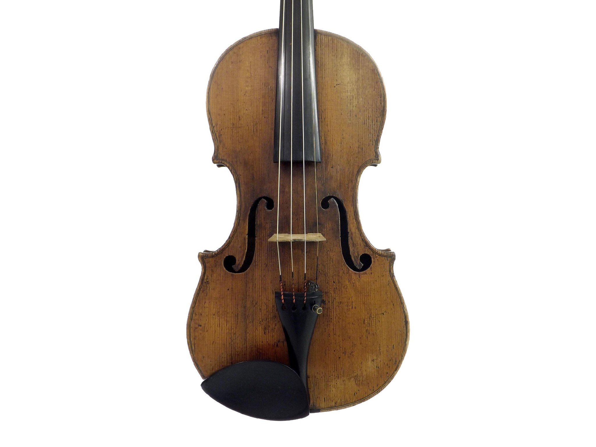 Appraisal: Interesting mid th century Bohemian violin circa cm