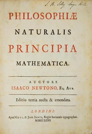 Appraisal: NEWTON Sir Isaac - Philosophiae Naturalis Principia Mathematica London William