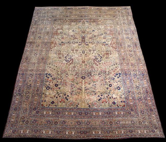 Appraisal: Antique Lavar Kerman Carpet late th century ' x '