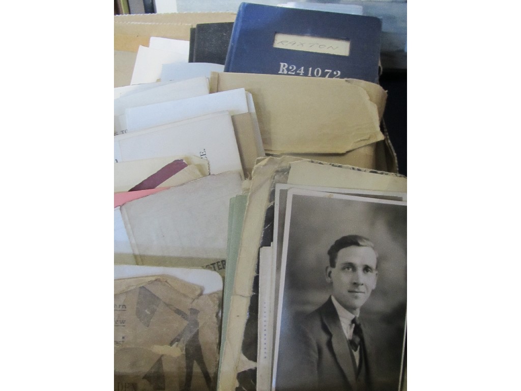 Appraisal: Lot comprising four marine photographs and a box of photographs