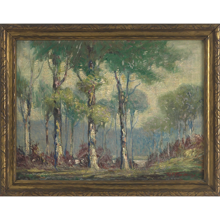 Appraisal: Edward Joseph Finley Timmons Landscape c oil on canvas