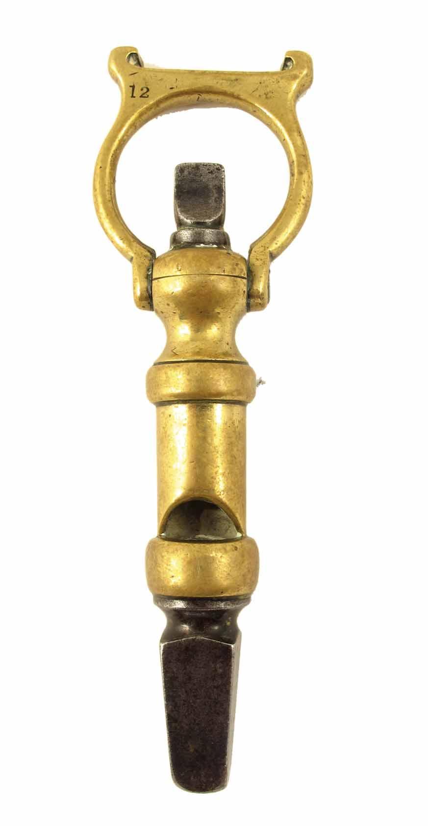 Appraisal: A Victorian brass and steel combination hunting tool