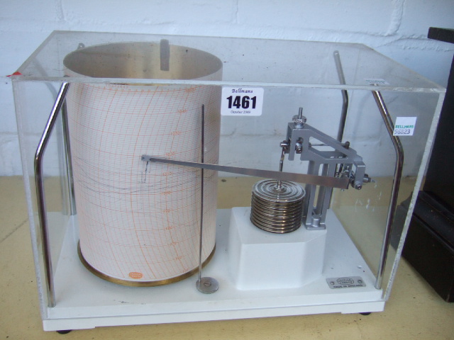 Appraisal: A modern barograph by 'Cassella' London with ten aneroid's housed