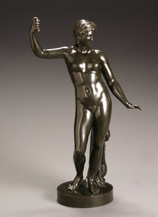 Appraisal: Continental Bronze Figure of a Nude Classical Woman After the