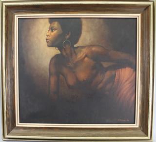 Appraisal: R D Wolfe ' Painting of a Nude Woman R