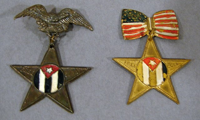 Appraisal: Cuba Libre Badges is the eagle and Free Cuba Star