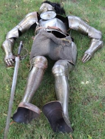 Appraisal: LATE TH CENTURY THEATRICAL SUIT OF ARMOR ALLHAND WROUGHT WITH