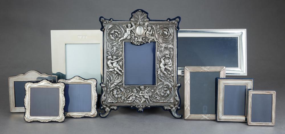 Appraisal: Group of English Sterling Silver Picture Frames incl Britannia Standard