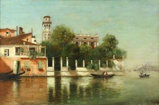 Appraisal: Painting Warren W Sheppard Warren W Sheppard American - Venice