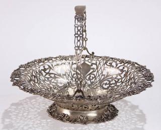 Appraisal: Gorham sterling silver fruit basket troy oz Gorham sterling silver