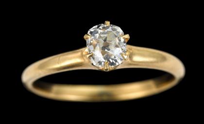 Appraisal: Group of four old mine cut diamond rings th century