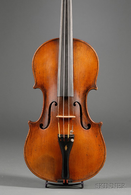 Appraisal: French Violin c labeled JOHANNES BAPTISTA GUADAGNINI length of two-piece