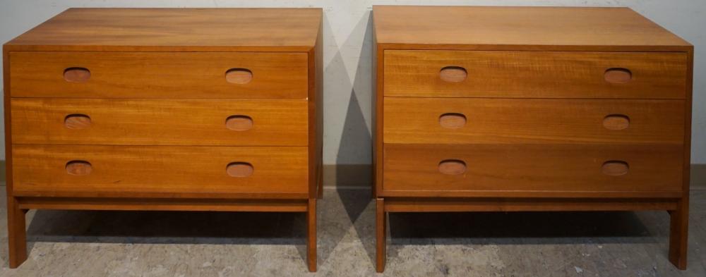 Appraisal: Pair Vitze Danish Mid-Century Modern Teak Chest of Drawers on