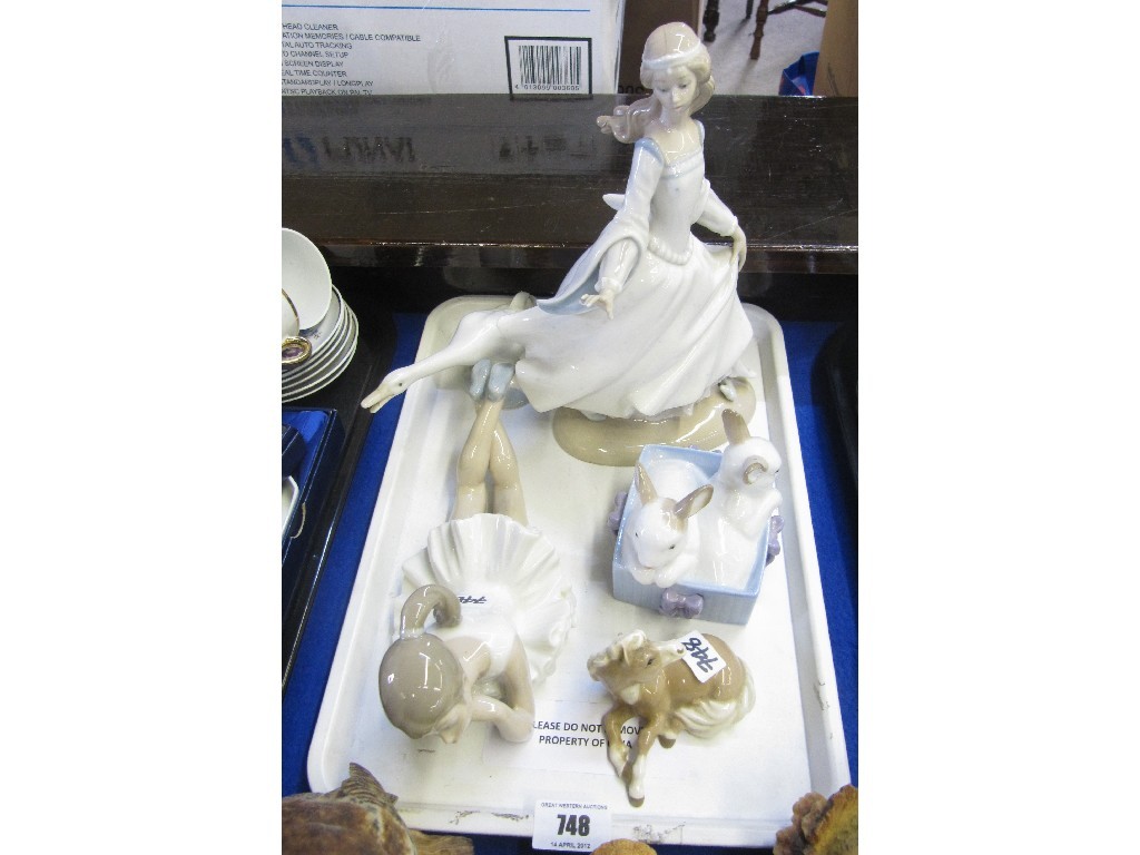 Appraisal: Lladro girl Nao ballerina rabbits etc