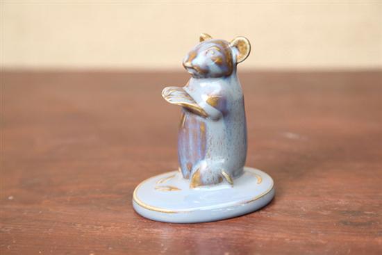 Appraisal: ROOKWOOD PAPERWEIGHT In the form of a mouse and dated