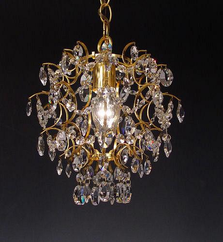 Appraisal: DAZZLING MINIATURE AUSTRIAN CRYSTAL CHANDELIER '' X '' excluding the