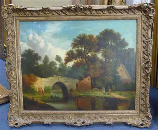 Appraisal: Follower of John Berney Ladbrooke - oil on wooden panel