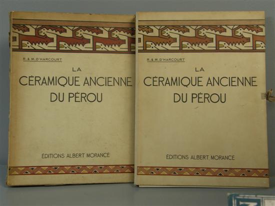 Appraisal: R and M d'Harcourt La ceramique ancienne du Perou vols