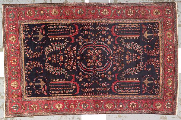 Appraisal: A Sarouk carpet Central Persia late th century size approximately