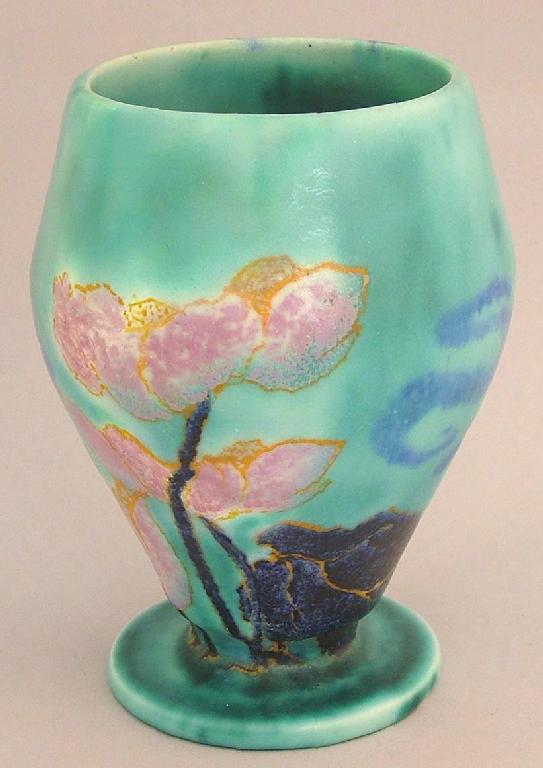 Appraisal: Inspiration Lily' goblet shape vase shape high restoration