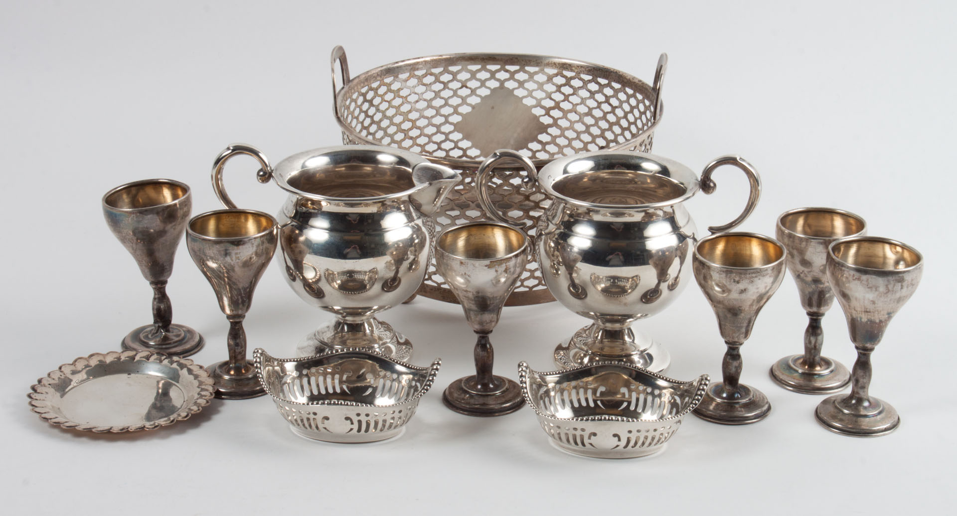 Appraisal: Assortment of American sterling table articles comprising items including Tiffany