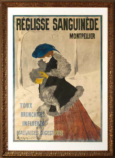 Appraisal: Leonetto Cappiello Italian - Reglisse Sanguinede lithograph in colors sight